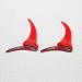 Red Devil Horns Hair Clips - Halloween Cosplay Accessories for Women and Girls - 2pcs - Buy Online on SooperMarket.com