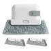 Grey-Window Cleaning Brush Windowsill Groove Deadend Cabinet Crevice Brush with Replace Head Household Cleaning Tools Easy Install