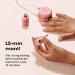 Le Mini Macaron DIY Gel Manicure Kit | LED Nail Dryer Lamp, Gel Polish, Cuticle Stick, Nail File & Remover Wraps - Lilac Blossom - Buy Online on SooperMarket.com