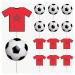 Morocco Football Party Food & Cupcakes Picks Decorations Toppers World Cup 2022 (pack of 14)
