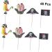 Warmhm 48pcs Halloween Party Ornaments Child Paper Food Bracket As Shown Size 3 - Buy Online on SooperMarket.com
