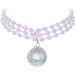 Rayminsino Adjustable Pet Collar with Pearl & Gemstone Diamond Necklace - Stylish Accessories for Cats & Dogs - Buy Online on SooperMarket.com