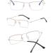Buy Koosufa Varifocal Reading Glasses for Men - Progressive Multifocus Anti-Blue Light Half Frame Metal Glasses - Workplace & Computer Use - Available in Multiple Strengths 1.0 to 4.0 - Gold Finish - Buy Online on SooperMarket.com