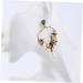 PACKOVE Circle Earrings Fashion Earrings Women Earrings Flower Earrings Vintage Accessories - Buy Online on SooperMarket.com