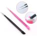 2 Pcs Metal Nail Tweezers Set for Precision Nail Art - Straight Tip Nipper Clippers with Silicone Pressing Head - Buy Online on SooperMarket.com