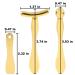 Metal Eye Cream Applicator Stick and Mini Spoon Spatula Set - Zinc Alloy Makeup Tool for Facial Massage and Cream Application (Gold) - Buy Online on SooperMarket.com