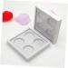 FOYTOKI 2pcs 4 Eyeshadow Palette Empty Eyeshadow Case Empty Lipstick Aluminum Tin Jars Eyeshadow Pan White - Buy Online on SooperMarket.com