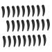 FRCOLOR Mask Spoons Cream Spoons Moisturising Eye Cream Spatula Measuring Spoon for Face Cream Mask Applicator Beauty Scoops for Face Eye Cream Pen Pack of 100 5.5x1.5cm Black