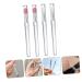 4pcs Silicone Lip Brush Set - Portable Lip Mask & Eyeshadow Makeup Tools for Effortless Lipstick & Lip Gloss Application - Buy Online on SooperMarket.com