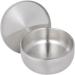 Beavorty 2-Pack Razor Soap Peel with Lid & Shaving Brush Holder | Premium Shaving Soap Bowl | Silver 11x11x6.5 cm - Ideal for Smooth Shaving - Buy Online on SooperMarket.com