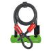 Abus Iron lock Ultra 410 + SH34 holder + fuse cable Cobra 10/120 - bicycle lock with round bracket - Abus -security level 8 black/green 18 cm