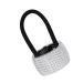 KESYOO Sparkle Rhinestone Ponytail Holder Punk Ponytail Cuff Beaded Hair Ponytail Rubber Band Cuff Band Wrap Holder Tie Fashion Headress for Women Girls Silver Crystal Hair Ties Circle Cuff