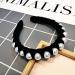 Black Velvet Pearl Headbands for Women - Wide Bandana Wrap with Hair Hoops - Buy Online on SooperMarket.com