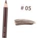 PLAFOPE 4 Pcs Eyebrow Pencil Brush Microblading Eyebrow Pen Double Tip Eyebrow Pencil Pigment Brown - Buy Online on SooperMarket.com