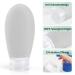 OPRET 100ml Silicone Travel Bottles Set - 3 Leakproof & Refillable TSA-Approved Containers for Shampoo & Cream - BPA-Free Black & Gray - Buy Online on SooperMarket.com