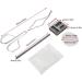 Salmue Graphite Crucible Set - Melting Kit with Ingot Mold, Silica Crucible, Graphite Rod, 25cm Tong for Gold, Silver, Platinum - Buy Online on SooperMarket.com