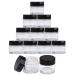 Beauticom 7g Thick Wall Clear Acrylic Jars - Leak Proof for Beauty/Cosmetics - 72 Pieces with Lids - Buy Online on SooperMarket.com