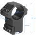 Modkin 1 Inch Dovetail Scope Rings - High Profile Mount for 11mm Rails - Set of 2 with Stop Pin - Buy Online on SooperMarket.com