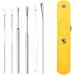 ZELLYA 6-Piece Earpick Set for Adult Home Use | Portable Keychain Spiral Ear Picking Tools - Green - Buy Online on SooperMarket.com