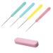 4 Pcs Hand Craft DIY Tool Set Plastics Handle Scratch Awl Sewing Awl Tool for Sewing  DIY Handicrafts