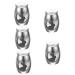 GANAZONO 5pcs Rabbit Urn Dog Urns for Ashes Mini Urns for Ashes Small Pet Urn Bunny Pet Urns Stainless Steel 4.00X3.00X3.00CMx5pcs Silverx5pcs