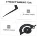 Hemoton Eyebrow Positioning Ruler Lightweight Eyebrow Ruler Brow Mapping Ruler Scale Plastic - Buy Online on SooperMarket.com