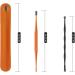 Professional Double-End Earwax Removal Tool Set - Spiral Remover with Storage Pick - Orange Dark Grey - 4 Sets - Buy Online on SooperMarket.com