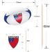 Samoa Flag Rugby Ball Food & Cupcake Picks Toppers Party Decorations (14 Pack) - Buy Online on SooperMarket.com