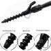 Spiral Hair Curler Beach Wave Curler 25mm Spiral Curling Iron Wand Professional 1 inch Ceramic Crimping Iron for Short and Long Hair LCD Display Hair Crimper Beach Wave Curler Hair Wand - Buy Online on SooperMarket.com