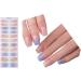 Ruarby Long French False Nails Stick On Nails Nail Gradient Press on Nails DIY Art Accessories Display for Personal Style - Buy Online on SooperMarket.com