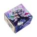 BlackLotos Leather Card Sotrage Box Magnetic Trading Card Collection Box Fit 100+ Double Sleeved YGO Cards for Collectible Cards Deck Playing Card Box (Purple)