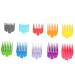 10pcs Comb Guide Set Electric Hair Clipper Spare Parts Hairstyling Limit Comb Attachment 1.5mm 4.5mm 25mm