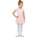 MdnMd Toddler Girls Ballet Leotard with Skirt | Short Sleeve Dance Dress Ballet Pink 4-5T - Buy Online on SooperMarket.com