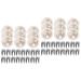 STOBOK 300 Sets Pearl Claw Nails Tiara DIY Head-Dress Rivet DIY Rivets Decor Round Pearl Rivets Bags Manual