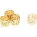 B Blesiya Lots 100 Pieces Hair Clip Rings Decorations Braid Hair Loops Headband Accessories Braiding Metal Cuffs Gold 10x8 mm 1 count (Pack of 100) Gold - Buy Online on SooperMarket.com