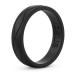 Enso Rings Womens Infinity Silicone Wedding Ring  Hypoallergenic Wedding Band for Ladies  Comfortable Band for Active Lifestyle  4.5mm Wide, 1.5mm Thick (Obsidian, 7)