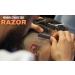 ProMax Care Professional Straight Edge Razor - Stainless Steel Barber Razor with 100 Derby Blades for Close Shaving - Men's Manual Safety Shaver with Blue Handle - Buy Online on SooperMarket.com