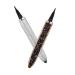 HAPINARY 2pcs Diamond Eyeliner Precise Eyeliner Self Stamp Lash Gold Eyeliner Cosmetic Pens Rose Gold Plated 1 count (Pack of 1) Black