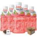 Mogu Mogu Flavored Drinks 24x320ml PINK GUAVA - Nata De Coco Juice - Refreshing Taste - Fun Drinking During Hot Summers Or Take Them On Trips & Picnics Boxed Treatz Pink Guava 24