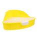 BELLIFFY Box Rabbit Toilet Ferret Litter Sand Bath for Hamsters Dwarf Hamster Toilet Bunny Potty Rat Plastic 25X19X10CM Yellow