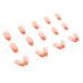 RUNRAYAY 24pcs Orange Press on Nails - Medium French Tips Artificial Nails for Women & Girls | Easy Glue-On Fake Nails - Buy Online on SooperMarket.com