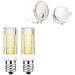 2Pack 4W LED Replacement Light Bulb for Cosmetic Vanity Makeup Mirror with Single Double Sided Lighted Magnification | 20W Mirror Replacement Bulbs (Daylight White) Day Light Whte
