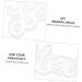 STOBOK Letter Stencil Alphabet Casting Mold Foot Charm White Crystal Mother Accessories White 19.7X9.2X1.6CM - Buy Online on SooperMarket.com