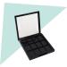 WOONEKY 4 Pcs 12 Empty Eyeshadow Dish Makeup Pallets for Women Travel Eyeshadow Highlight Empty Makeup Black - Buy Online on SooperMarket.com