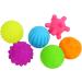 DERAYEE 6 Piece Sensory Toy Set - Colorful Squeeze Balls for Infants | Ideal Sensory Balls for Babies Ages 3-12 Months - International Shipping Available - Buy Online on SooperMarket.com