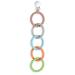 Vicloon Baby Teething Rings Clip Silicone Baby Teething Toys Set Cooling and Soothing Teething Toys Soothing & Teething Toy Safe Teething Ring for Newborn Infant (Blue) Grey/Orange/Blue/Green