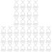 OSALADI 300 Pcs Adhesive Wire Holder Suction Cup Holder Cord Holders Plant Fixing Tools Power Cable To Climb 3.5X2X2CM White