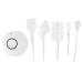 LAXED Hair Dye Set Hair Highlight Set Hair Dye Mixing Bowl Hair Coloring Hair Comb-White