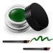 Erinde Green Gel Eyeliner  Waterproof Long Lasting Cream Eyeliner Gel Pot  High-Intensity Pigments Smudge-Proof Eye Liner Makeup  Water-Resistant Eyeliner with 2PCS Brushes 05 Green