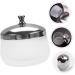 Healeved Nail Art Crystal Cup Decorative Monomer Dish Liquid Containers Manicure Tool Dappen Dish with Lid Nail Art Cleaning Tool Glass Cleaning Cup Stainless Steel Mixing Cup Carved - Buy Online on SooperMarket.com
